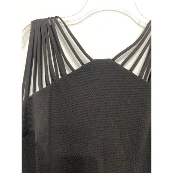 Multi-strap detail little black dress - Picture 1 of 12